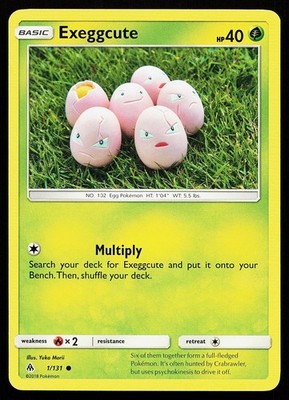 Exeggcute 1/131 Common Forbidden Light Yuka Morii Pokemon Card