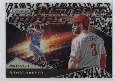 2020 Panini Prizm Instant Impact Snakeskin Prizm 33/50 Bryce Harper #II-2 6i2