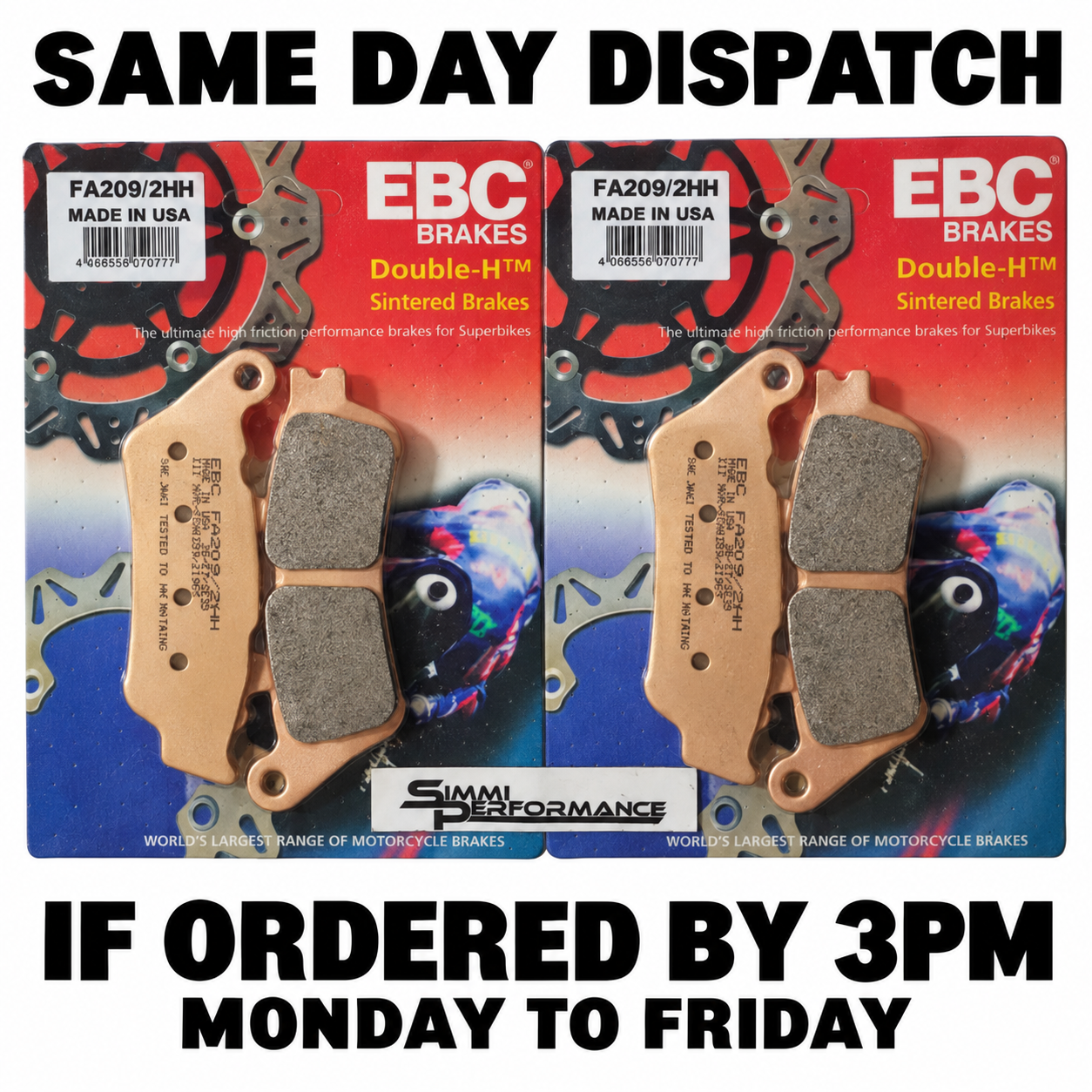 EBC HH Brake Pad Front Right BMW F 650 GS K72 798cc Twin Cylinder ABS Cast 07-12 - Image 98