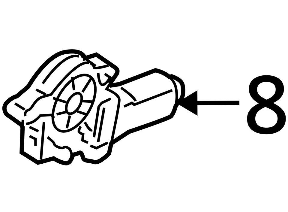 Motor ventana eléctrica delantera izquierda conductor Kia Spectra 2004-2009 MQ1UB Foto 4 de 4