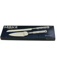 MIRAGE Bride SERVER SET BY ROBINSON KNIFE CO New In Box Lucite Handles Japan
