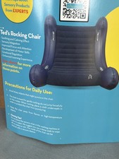 Mecedora Ted's Sensory inflable asiento de salón para niños azul marino con bomba