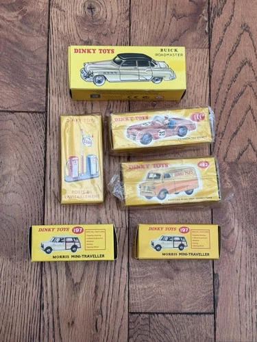 Vintage Dinky Interest Reproduction Boxed Cars Small Bundle, Joblot