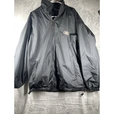 CARMEL California LARGE Mens Black Weatherproof Jacket No Hood PAC Blue