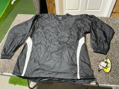 Easton Enforcer Jacket Black Audlt M Baseball Wind Breaker Long Sleeve