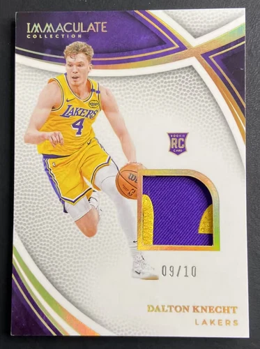 Dalton Knecht 2024-25 Panini Immaculate Collection 09/10 Patch Gold RC #SWA-DKL