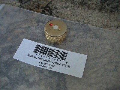 GRETSCH GUITAR GOLD KNOB - GRETSCH ARROW w/ JEWEL (1PC) 922-1025-000 NEW!