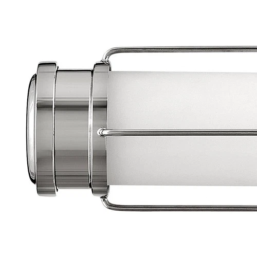 Hinkley Saylor 17" Wide Modern Deco Polished Nickel LED Bath Light - Picture 8 of 9