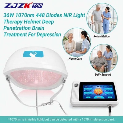 1070nm Light Therapy Helmet for Memory & Brain Energy 10 Preset Therapy Programs