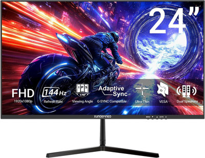24 Inch 144Hz Gaming Monitor with Speaker, FHD(1920 X 1080) Frameless IPS Comput