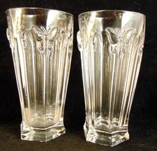 Set of 2 Lenox "BUTTERFLY MEADOW" 6.5" Clear Crystal Highball Glasses