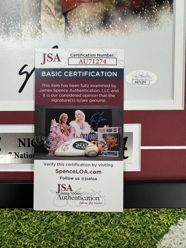 Nick Saban Signed 8x10 Photo Jsa Auto Custom Framed Alabama - Picture 4 of 4
