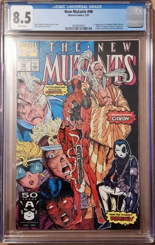 The New Mutants #98 First Appearance of Deadpool - CGC Graded 8.5