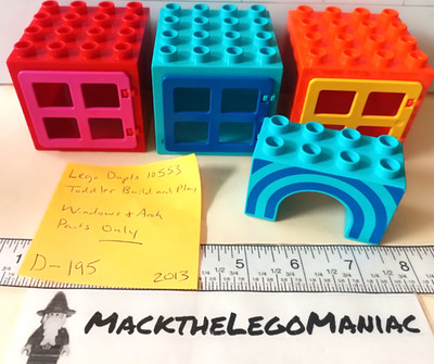 Lego Duplo 10553 Lot of 3 Windows & Blue Arch Parts Only Toddler Build & Play