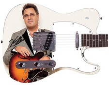 Vince Gill Signed Autographed Graphics Photo Guitar ACOA