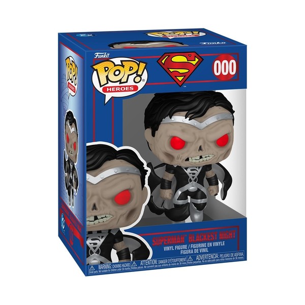 Funko Pop! Heroes: Shield Through The Ages - Superman Blackest Night - DC Comics-image