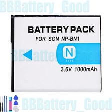Battery for Sony NP-BN1 DSC-W690 W710 W730 W800 W810 W830 WX5 WX7 WX9