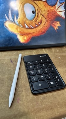 Procreate Keyboard Wireless Drawing Keypad for iPad Digital Artists - Open Box