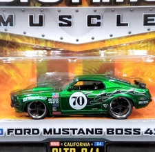 Jada 70 1970 Ford Mustang Boss 429 Dub City Bigtime Muscle Race Detail Car w/RRs