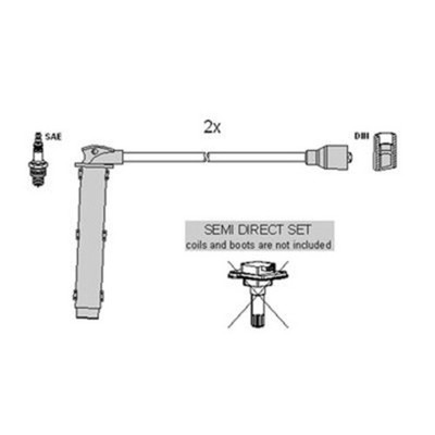 HUCO Ignition Spark Plug Wire KIT Fits LAND ROVER MG 45 75 1.4-1.8L 1995-2009