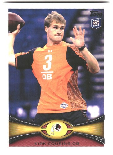 KIRK COUSINS 2012 TOPPS #326 RC WASHINGTON REDSKINS - Picture 1 of 2