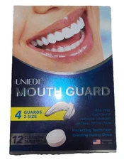 UNIEDI Mouth Guard for Grinding Teeth at Night, Sleep Guard 4 Pack -NEW - SEALED