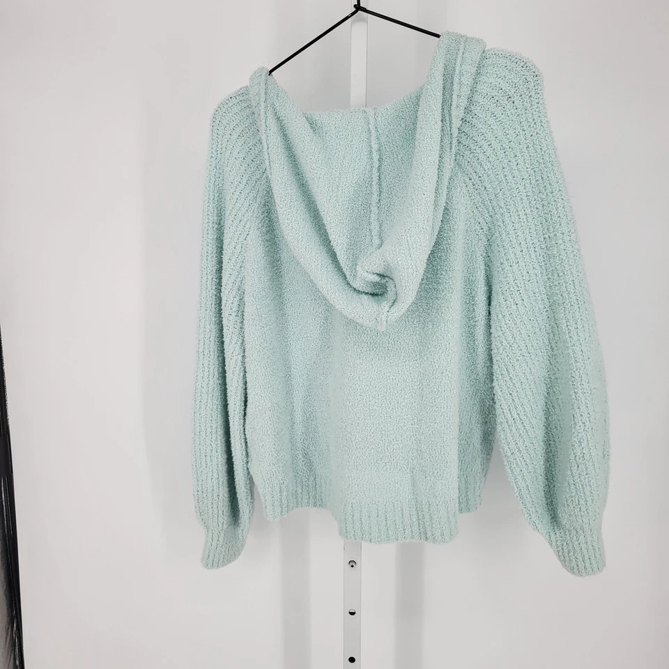 SO Juniors Talla L Slouchy Estilo Chenille Sudadera con Capucha Azul Claro  Foto 4 de 4