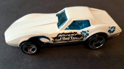 Vintage 1975 Hot Wheels Mattel Corvette Stingray Moran's Surf Shop Nice Cond!