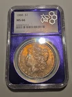 1888 Morgan Dollar NGC MS66 TRADERBEA Purple Core Super TONER!