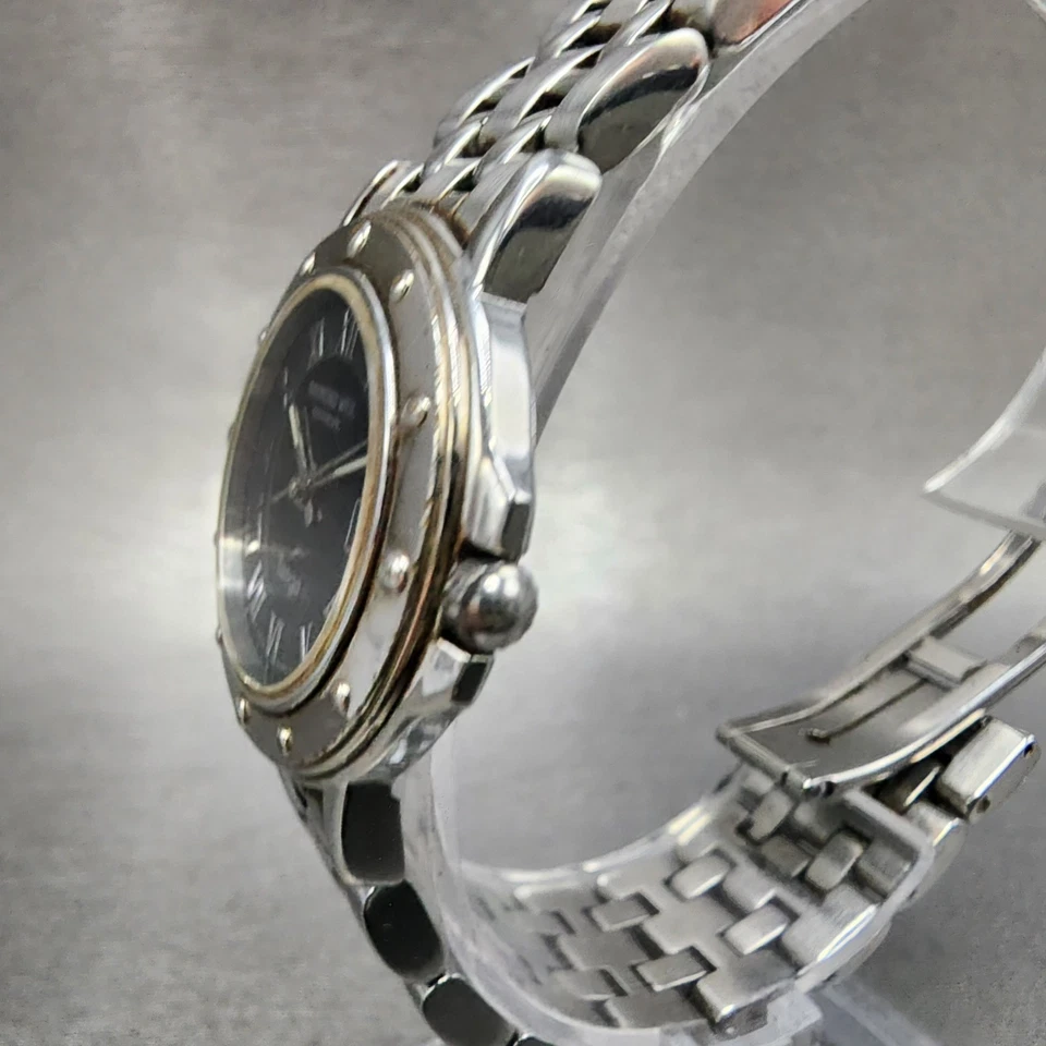 Reloj Raymond Weil Tango Mujer 28mm Esfera Negra Tono Plateado Fecha 5360 Batería Nueva Foto 3 de 4