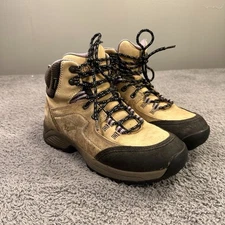 Danner Zigzag Trail GTX Boots Womens 8.5 Tan Leather Nubuck Hiking Outdoor 6"