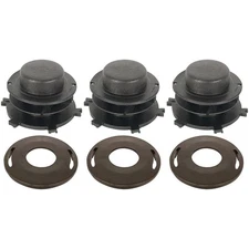 (3) Spool & Cap Combos Fits Stihl Head Cover 25-2 FS 90 100 110 120 130 55 80