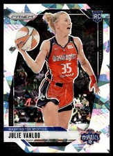 2024-25 Panini Prizm WNBA Ice Julie Vanloo Rookie Washington Mystics #42