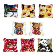 DIY Latch Hook Rugs Kits Cushion Carpet Mat Cover Hand Craft