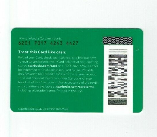 STARBUCKS Gift Card - 2021 - Best NURSE Ever - 6201 - Collectible