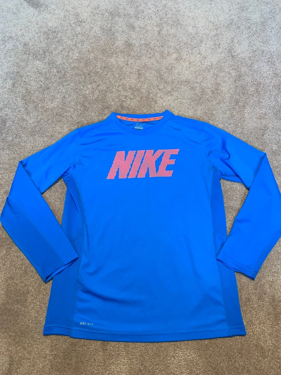 Nike blue hotsell and orange shirt