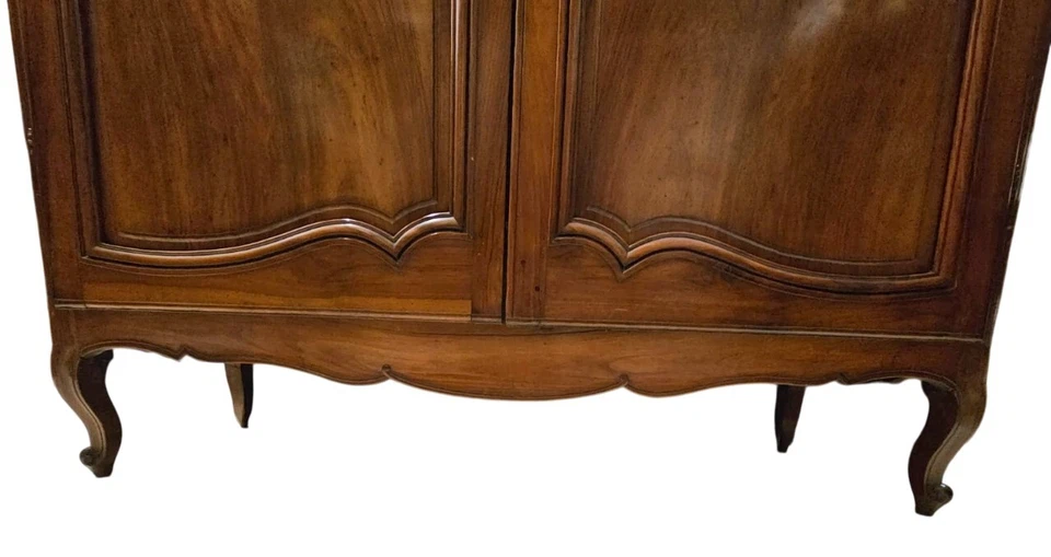 Museale Armadio Stipo Dispensa Luigi XV Parmigiano in noce - Immagine 4 di 4