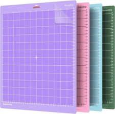 Light Grip Cutting Mat for Cricut Explore One/Air/Air 2/Maker 12x12 inch 4 Pack