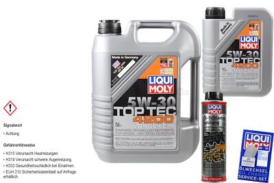 6L LIQUI MOLY Top Tec 4200 5W-30 Motoröl Öl-Schlamm-Spülung Motorreiniger