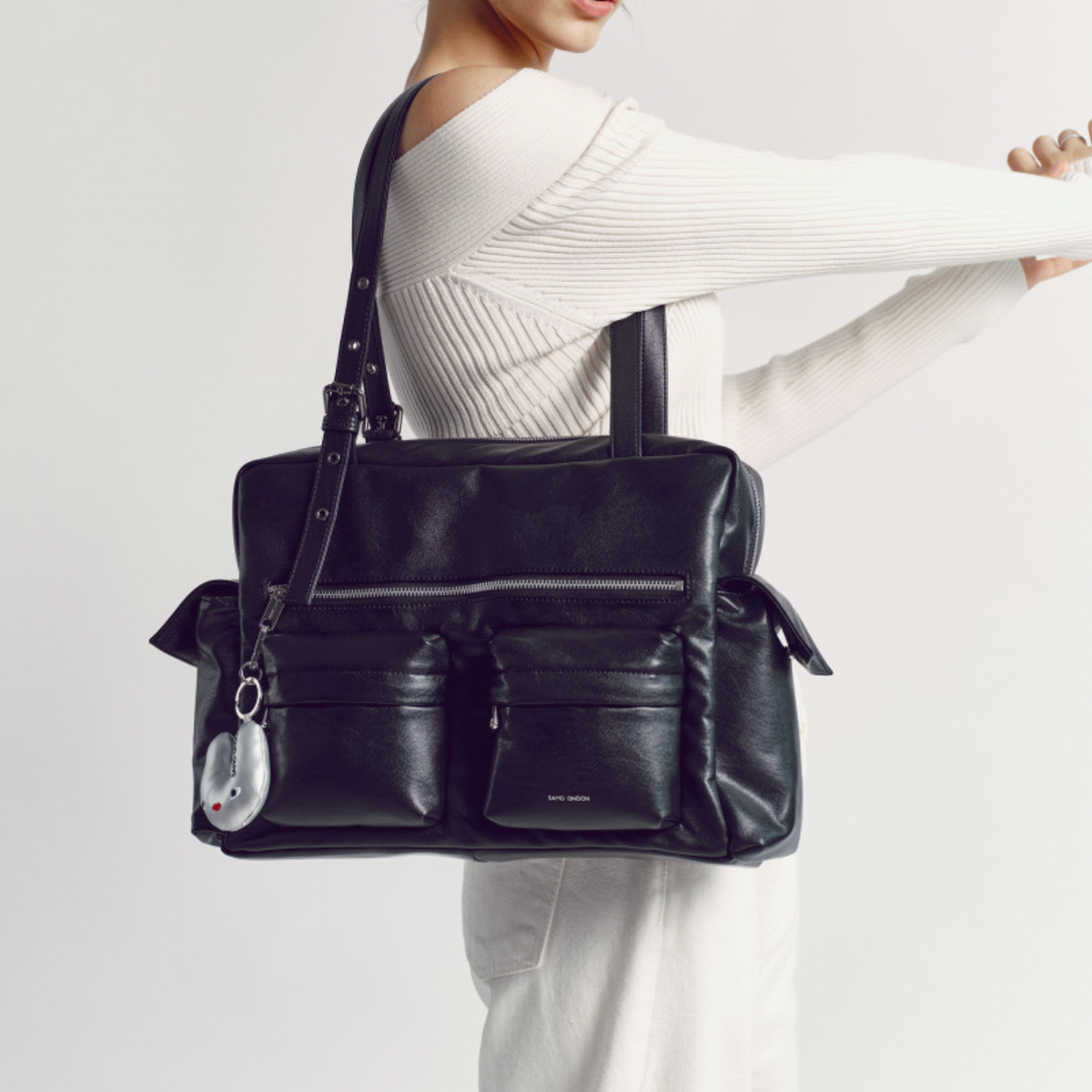 SAMO ONDHO Pocket Utility Bag L Nappa Black / SAMO ONDHO Shoulder