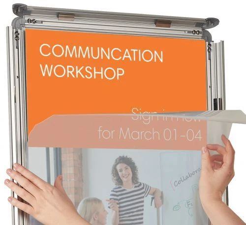 Nobo Snap Clip Frame A3 Changeable Advertising Poster Sign Wall Mounted Display - Picture 3 of 4