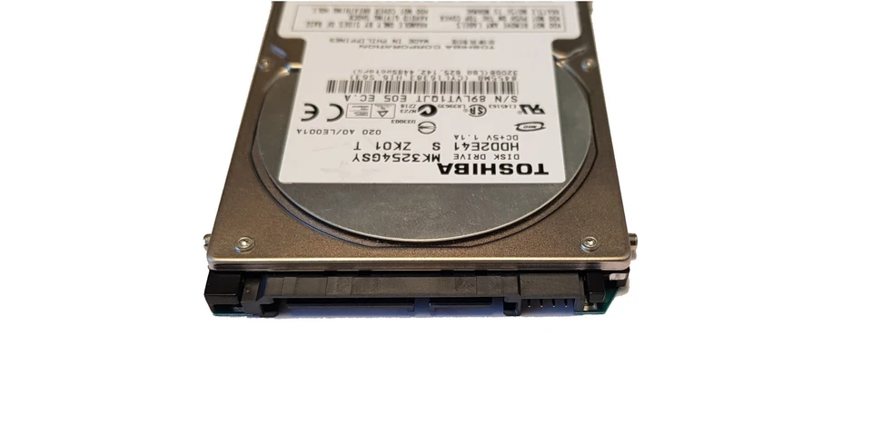 Toshiba MK3254GSY 2.5" 320GB 16MB 7200 RPM SATA 3.0Gb/s HDD Hard Drive HDD2E41 - Image 4 of 4