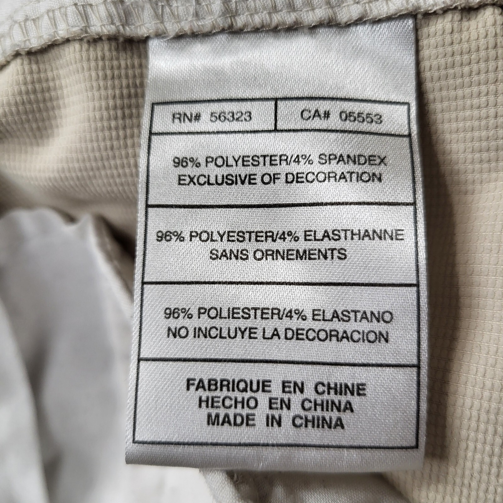 Nike Golf Men Pants 32x32 Cream Performance Stretch Logo Embroidered