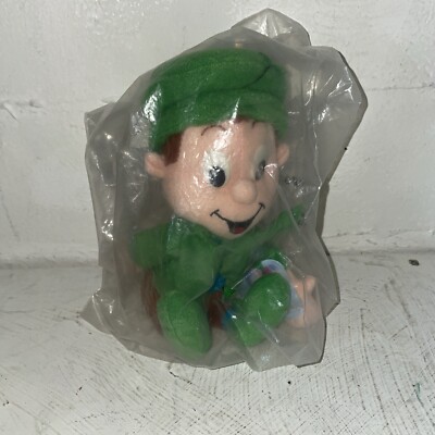 Lucky Charms Leprechaun Breakfast Pal Cereal Plush  1998 General Mills SEALED!!