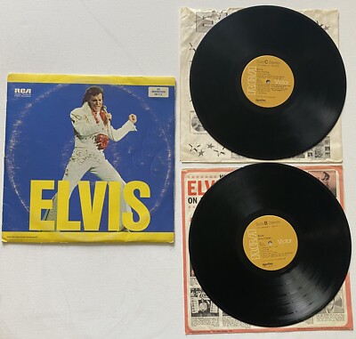 33 LP vinyl record, elvis presley, elvis, 2xLP, 1973 rca, good