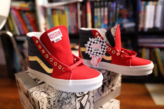 captain marvel vans size 7