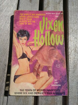 Jim Harmon , Vixen Hollow RARE 1961 Original Epic Books