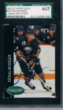 1992-93 Parkhurst #253 Doug Bodger Sabres JSA Auto