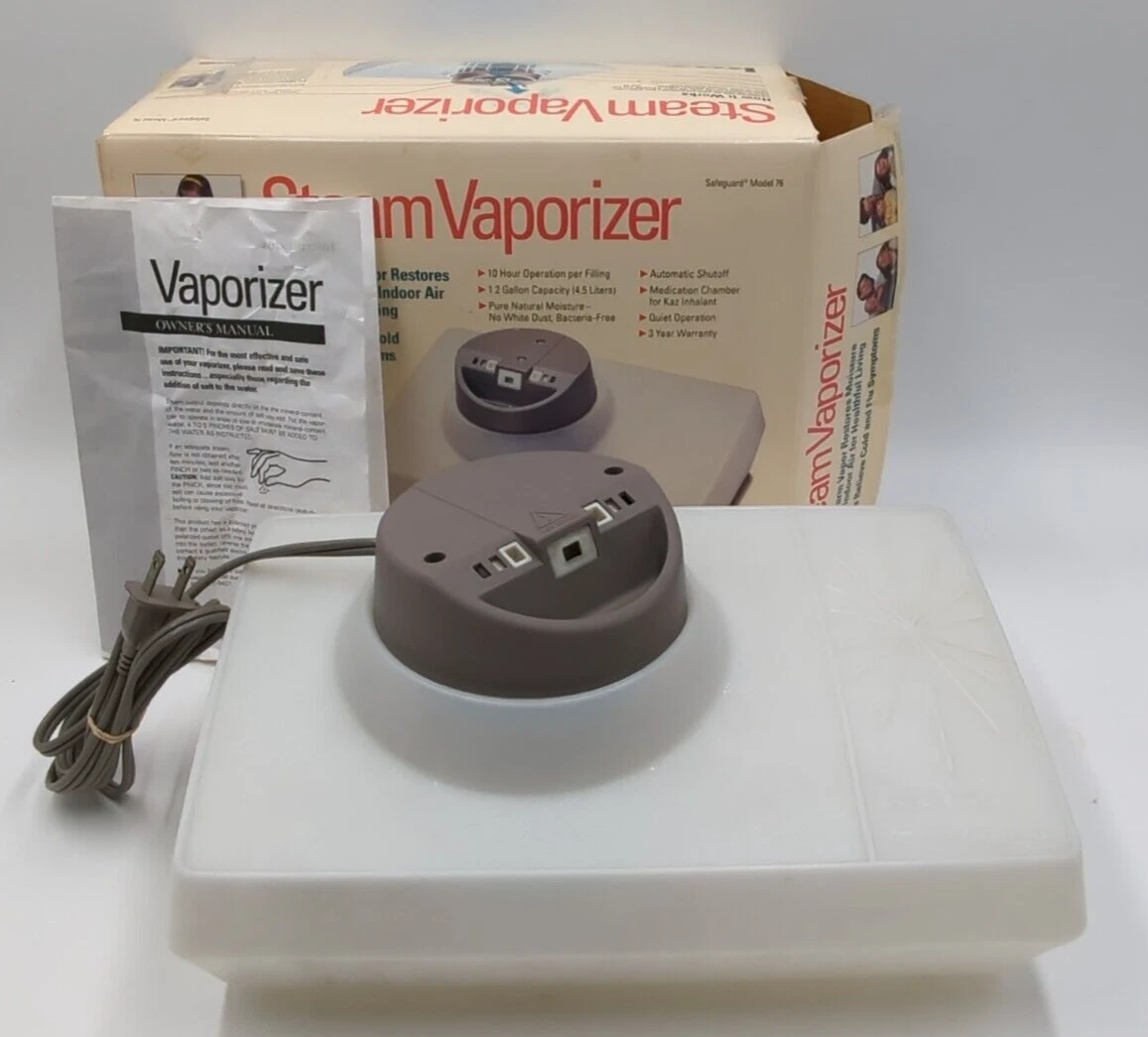 Steam Vaporizer Humidifier Kaz safeguard 76 1.2 Gallon colds flu vintage