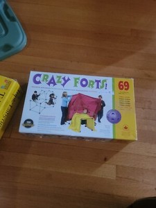 Crazy Forts 69 Piece Fort Building Kit for Kids Buildable Indoor Outdoor Toys